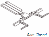 Drawing of the vehicle mover with the jaws closed