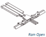 Drawing of the vehicle mover with the jaws open Drawing of the vehicle mover with the jaws open